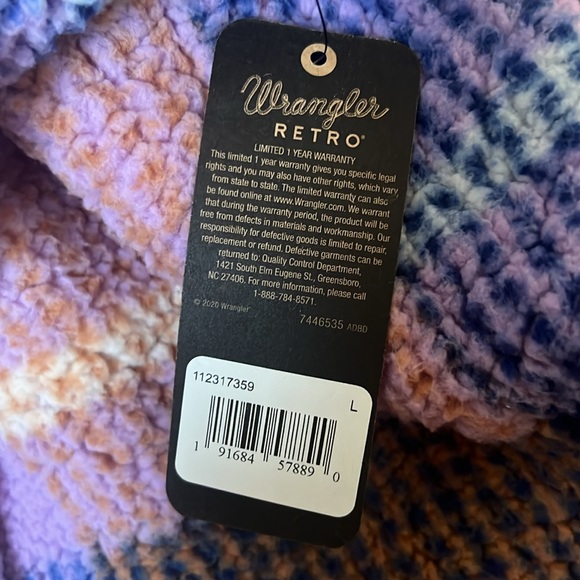 NWT Wrangler Retro® Western Vintage Style Hoodie Women’s size L - Picture 5 of 9